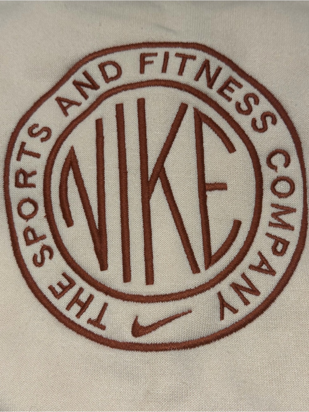 Nike Women's Light Pink Sweatshirt with Logo Patch Size XS